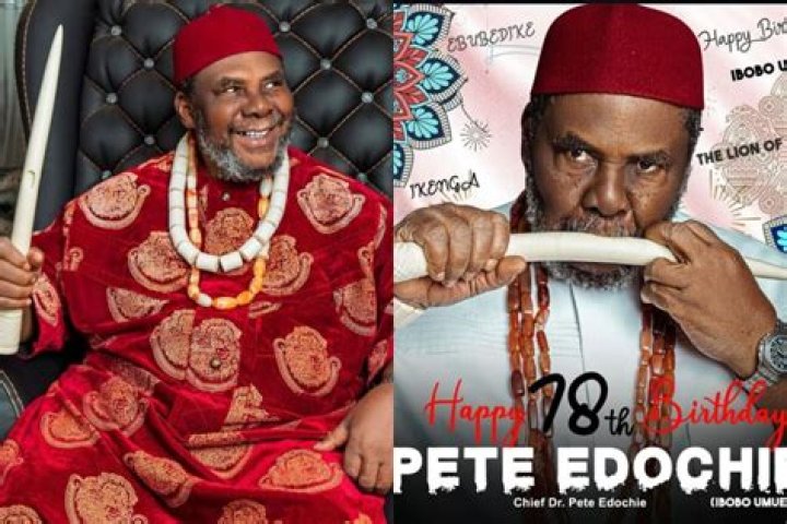 
Popular Nollywood Actor Yul Edochie Celebrates Pretty Mike On His Birthday. 